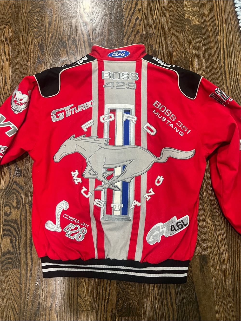 Ford Mustang Red Racing Jacket - Picture 7 of 9